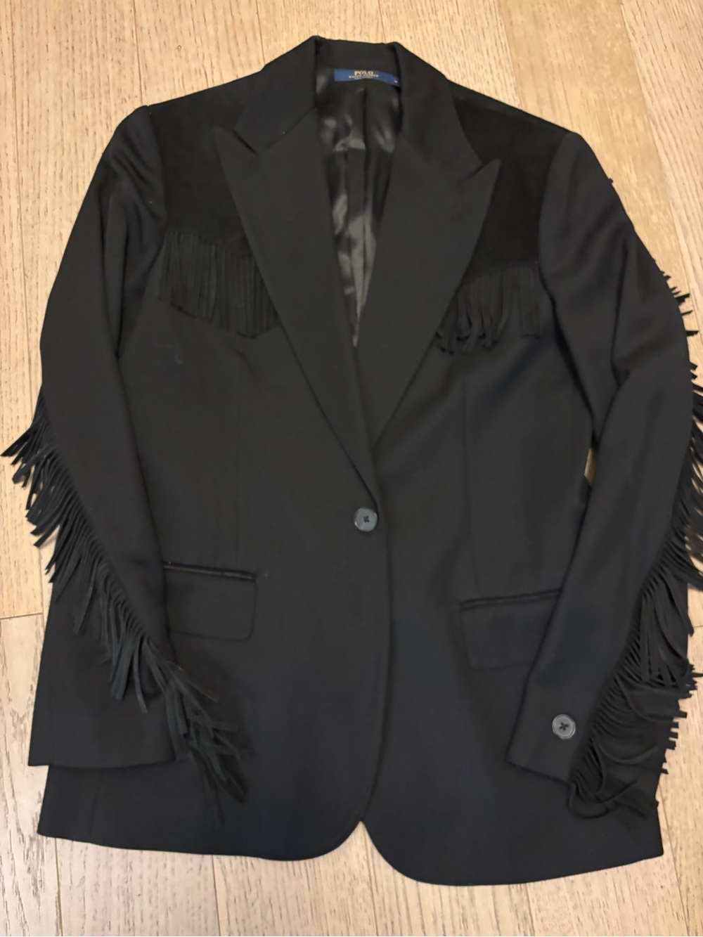 Ralph Lauren suede fringe blazer